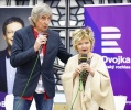 Eva Hrušková a Jiří Štědroň jako Popelka a princ Mojmír po 50 letech Kliknutím zvětšíte obrázek