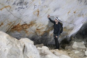 Pozvánka na výstavu, odhalující těžbu pískovce v minulosti