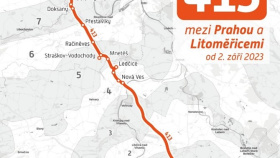 Středočeský a Ústecký kraj propojí nová autobusová linka 413