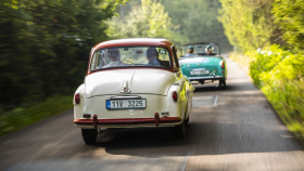 Jedinečné mladoboleslavské vozy na veteránské rally Sachsen Classic Kliknutím zvětšíte obrázek