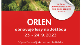 Skiareál a skupina ORLEN obnovují lesy na Ještědu