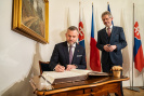 Předseda Národní rady Slovenska Peter Pellegrini v českém Senátu