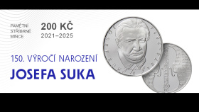 Josef Suk na stříbrné minci ČNB Josef Suk na stříbrné minci ČNB