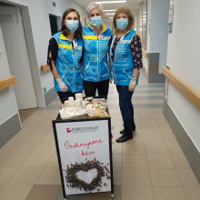 Pojízdná kavárna potěšila pacienty i personál