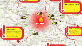 Protesty zemědělců zkomplikují dopravu nejen v Praze, ale také na příjezdech