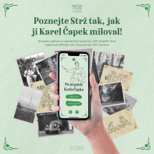 Na Strži provází turisty Karel Čapek