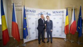Do Senátu přijel předseda rumunského Senátu Nicolae-Ionel Ciucă
