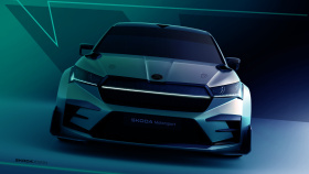 První skici vozu Škoda Enyaq RS Race První skici vozu Škoda Enyaq RS Race