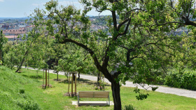 Na Žlutém kopci je otevřený nový park s vyhlídkou na město