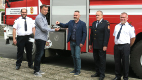 Starosta Želenic: Hasičská cisterna od ČEZ je pro nás opravdu dar z nebes Starosta Želenic: Hasičská cisterna od ČEZ je pro nás opravdu dar z nebes
