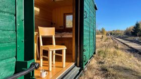 Glamping na krušnohorském nádraží Glamping na krušnohorském nádraží