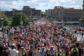 Prague Pride vyvrcholil duhovým průvodem