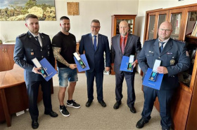 Medaile za záchranu a statečnost pro čtyři oceněné