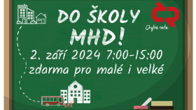 Jezděte do školy MHD už od prvního dne, 2. září ji zkusíte bezplatně Jezděte do školy MHD už od prvního dne, 2. září ji zkusíte bezplatně
