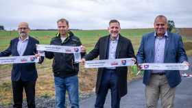 Blížejov se napojil na páteřní cyklotrasu CT3 Blížejov se napojil na páteřní cyklotrasu CT3