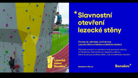 V Benešově mají lezeckou stěnu V Benešově mají lezeckou stěnu