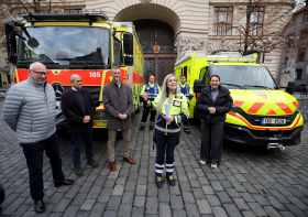 Pražská záchranka představila nová speciální vozidla