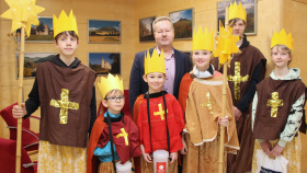 Tři králové s posilou navštívili krajský úřad Tři králové s posilou navštívili krajský úřad
