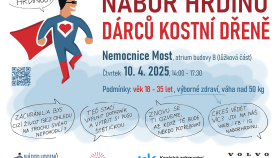 Zítra se v Nemocnici KZ Most koná nábor dárců kostní dřeně Zítra se v Nemocnici KZ Most koná nábor dárců kostní dřeně
