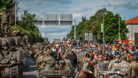 Plzní projel Konvoj svobody Plzní projel Konvoj svobody