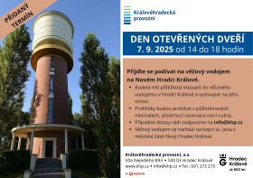 Zveme na Den otevřených dveří na věžovém vodojemu