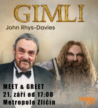 Gimli z Pána prstenů dorazí do Prahy