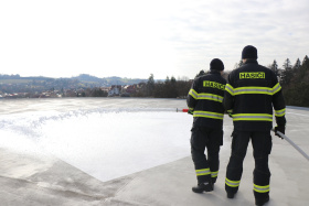 Hasiči budou v rámci cvičení likvidovat požár na heliportu