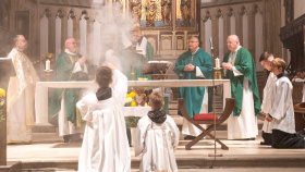 Slavnostní bohoslužba a požehnání obnovenému kostelu Nanebevzetí Panny Marie