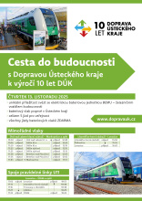 Ústecký kraj nabízí svezení vlaky budoucnosti