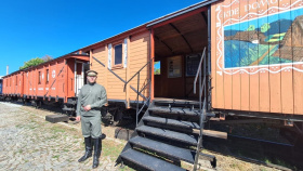Legiovlak ukončí tento týden svou letošní pouť napříč Českem. Do neděle je k vidění v Borohrádku
