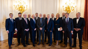 Kraje slaví čtvrtstoletí existence. Hejtmany a primátora Prahy přijal prezident Petr Pavel