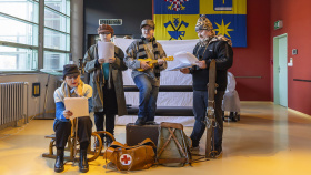 Představení dětí z Hradiště přineslo do Baťova mrakodrapu cimrmanovský humor