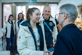 Předseda Senátu podpořil české paralympioniky na zimních hrách v Itálii Kliknutím zvětšíte obrázek