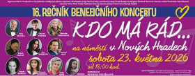 Pozvánka na benefiční koncert Kdo má rád