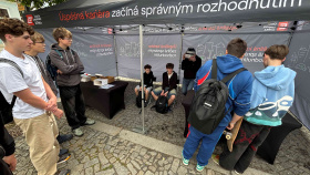Veletrh firem: Na Husově náměstí v Berouně nechyběla ČEZ Distribuce