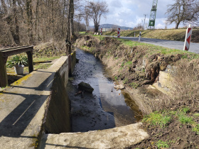 Opěrná zeď u Stříbrného mlýna projde obnovou Kliknutím zvětšíte obrázek