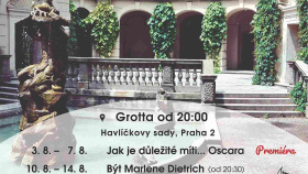 Letní Grébovka rozehraje divadelní léto  v novorenesanční Grottě