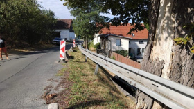 Rekonstrukce opěrné zdi v Radonicích zvýší bezpečnost provoz