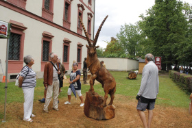 Dnes a zítra se před Zoo Hluboká koná dřevosochařské sympozium Kliknutím zvětšíte obrázek