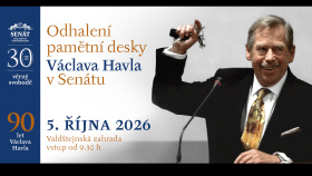 V Senátu bude odhalena pamětní deska Václava Havla. Akt je přístupný veřejnosti